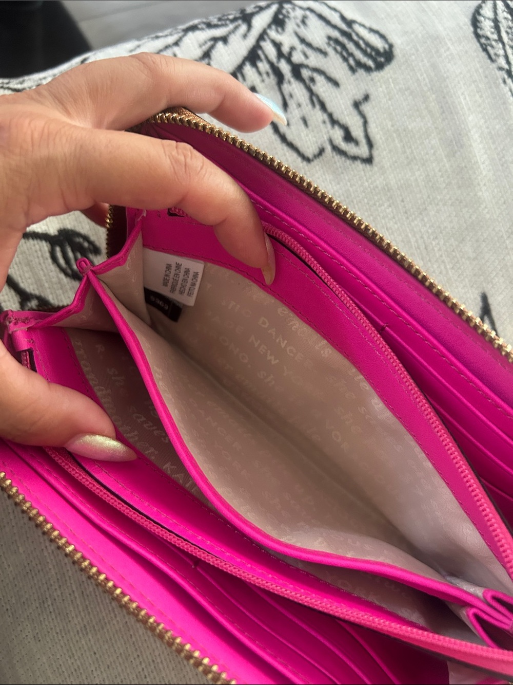 kate spade Brown Zip-Around Leather Wallet - Picture 11 of 12